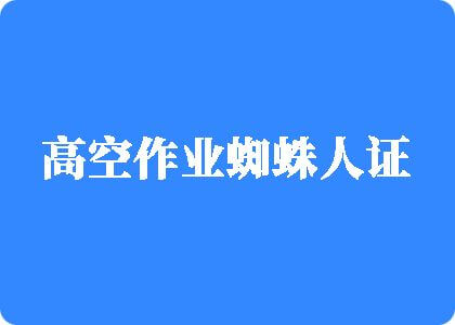 美眉操逼高空作业蜘蛛人证